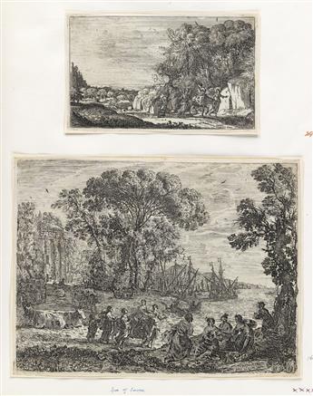 Collection of approximately 200 old master prints in 3 albums.